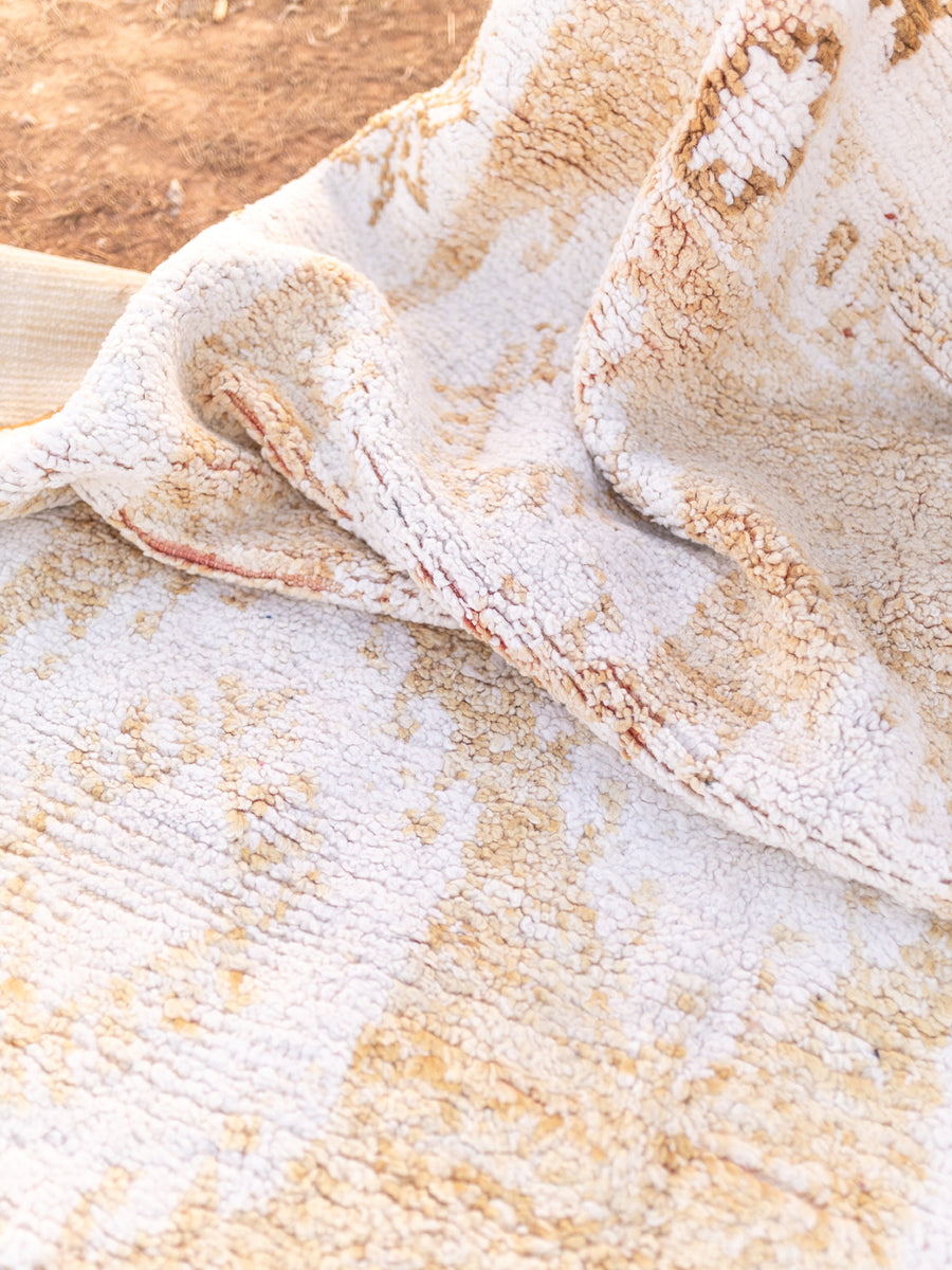 Sundail ~ Vintage Moroccan Rug ☽·ﾟ – Blush & Ochre