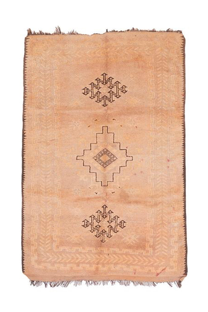 Soraya Vintage Moroccan Rug – Blush & Ochre
