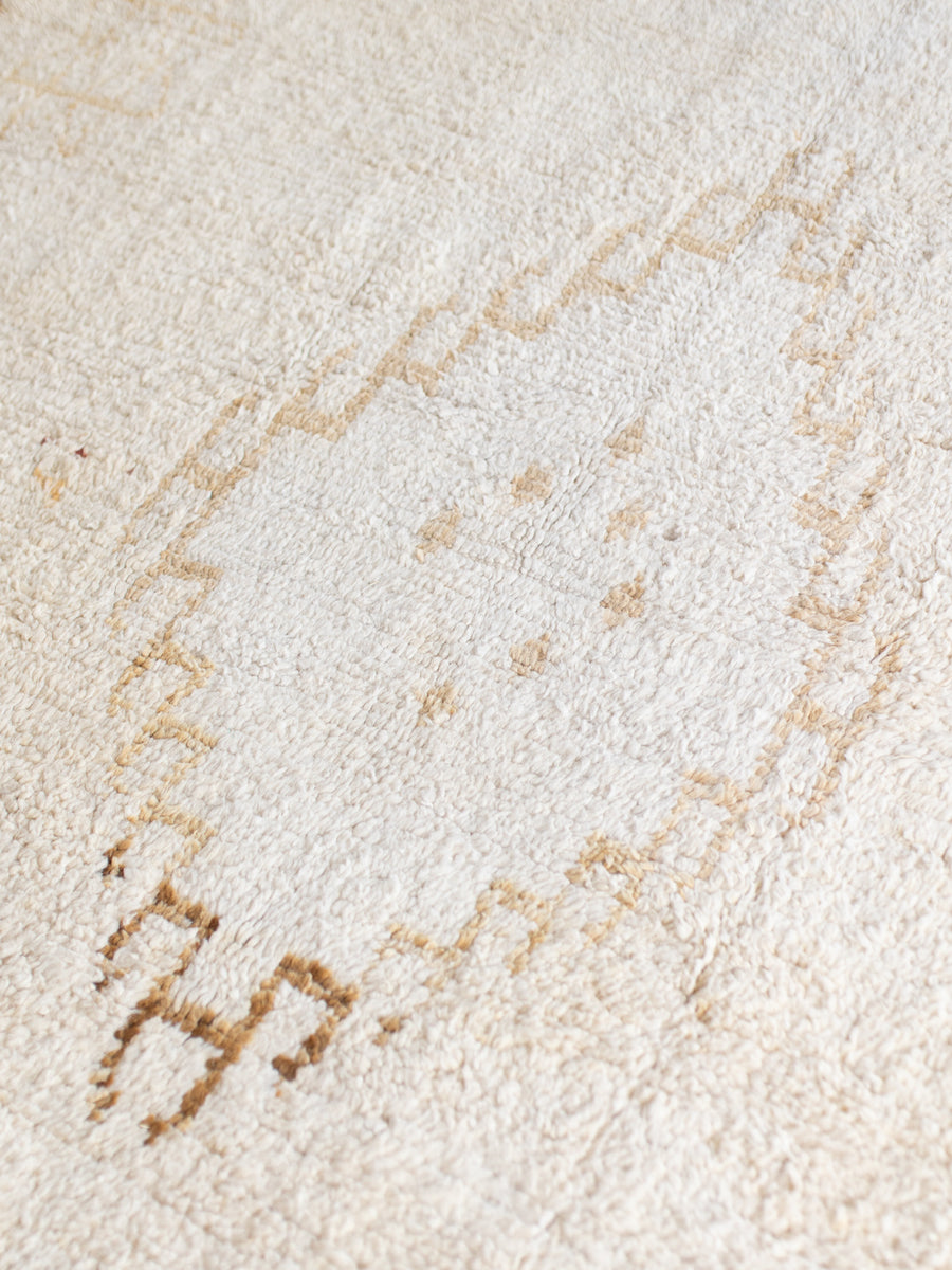 Rumi ~ Vintage Moroccan Rug – Blush & Ochre